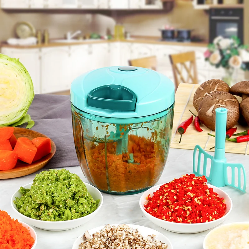 Multifunction Processor Vegetable Chopper Cutter Chopper Garlic Cutter Vegetable Fruit Twist Shredder Manual Meat Grinder juice