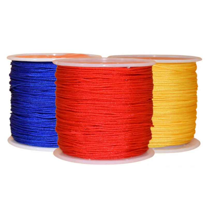 

Mix Color 45Yards 0.8MM Chinese Knot Nylon Cord String Braid Strap DIY Necklace Bracelet jewelry Cord For Jewelry Making