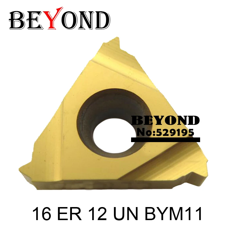 16 ER 8/12/14/16/18/20 UN BYM11,OYYU tungsten carbide turning threading insert UN - Unified degree yellow  coationg