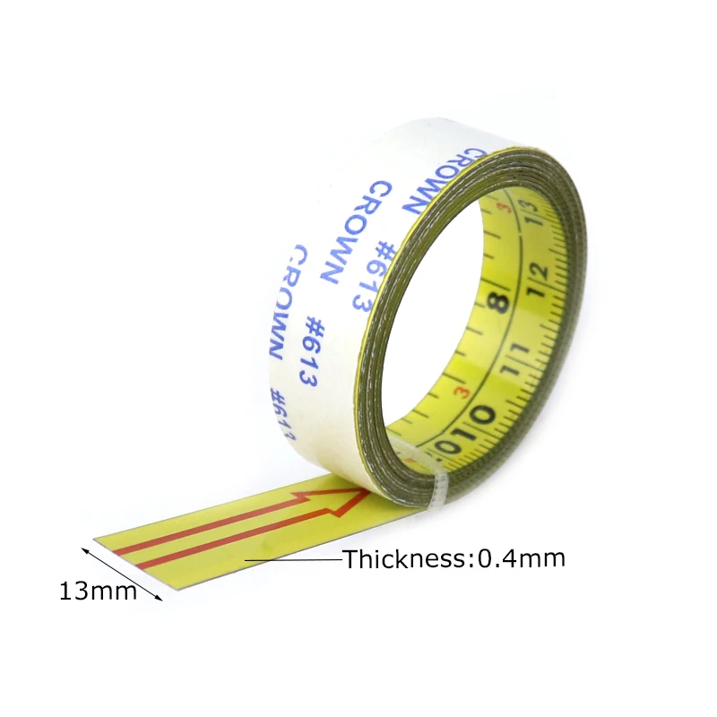 Metric & Inch Miter Track Tape Measure Self-Adhesive 1-10M Steel Ruler Measuring Tape For T-track Router Table Woodworking Tools