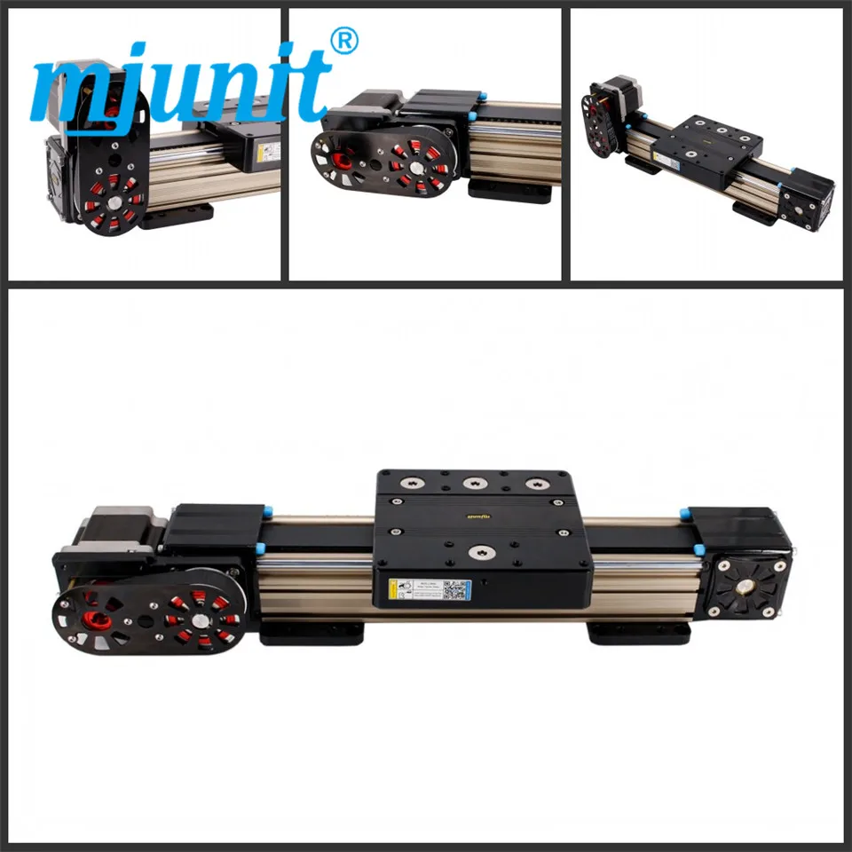 

mjunit MJ80 with 2200mm stroke length Timing Pulley Reducer linear actuator linear guideway Linear Guide System