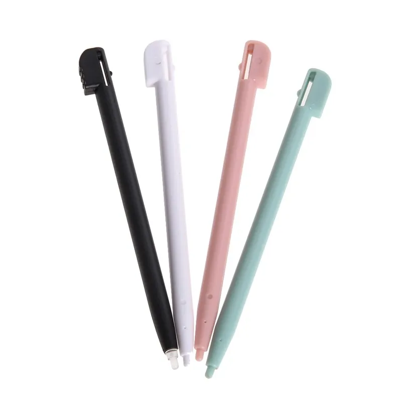 4 x pennino DS,pennino 3DS,stilo touch per NDS, 3DS Lite, DSL, NDSL, accessori di gioco precisi e durevoli in 4 colori (nero, bianco, rosa, blu) per un'esperienza di gioco personalizzata
