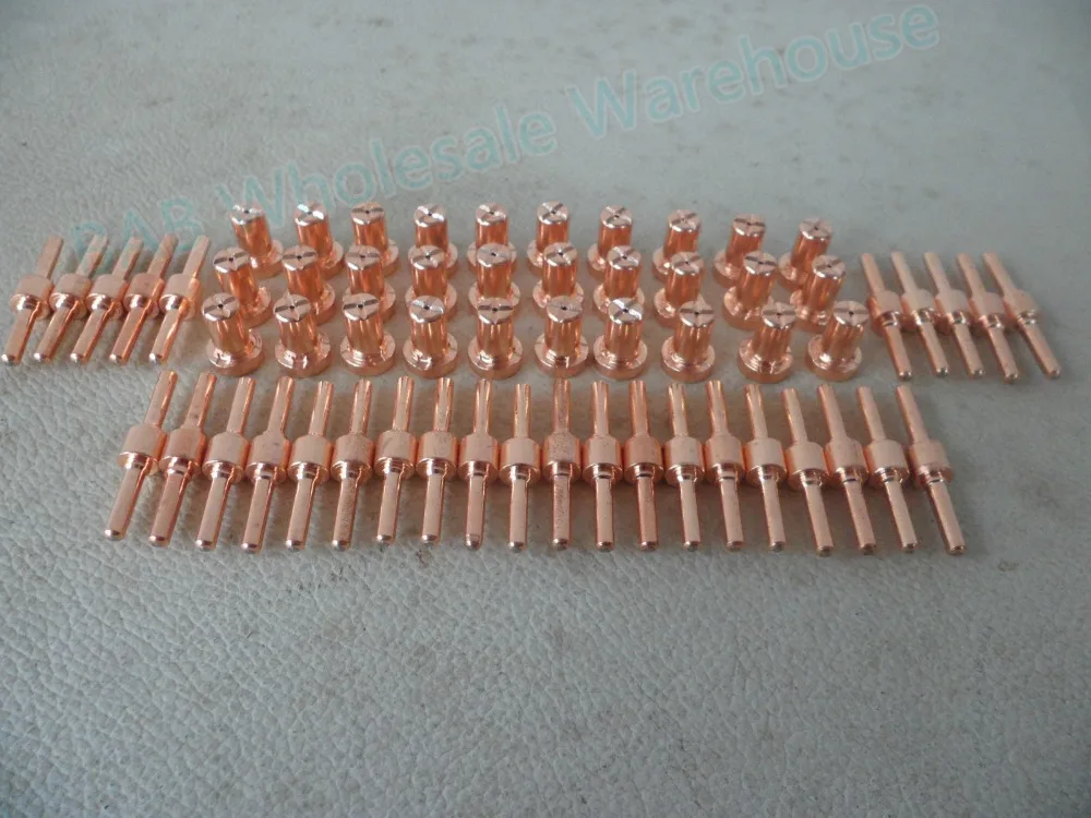 

60 PCS PT-31 Knife Plasma Cutter Cutting Consumables KIT Extended Plasma Nozzles TIPS Fit Cut-40 50D CT-312 PT31