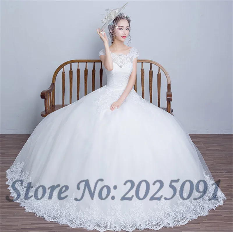 2019 boné manga vestido de casamento branco vestido de baile casamento rendas apliques sem costas robe de marie vestidos de noiva