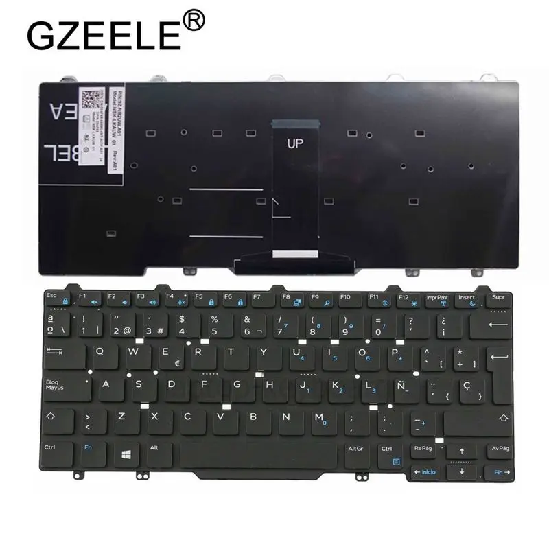 New Spanish/Latin SP/LA keyboard for Dell Latitude 14 5000 3340 e3340 5450 7450 3350 Backlit