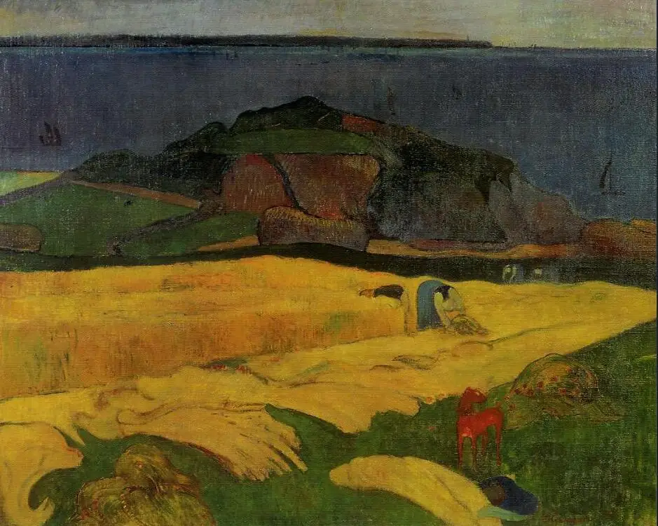 

High quality Oil painting Canvas Reproductions Seaside harvest (1890) by Paul Gauguin hand painted