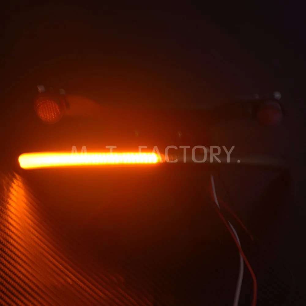 Motorcycle Amber LED Fender Smoke License Lens Turn Signal Tail Light Bar Bracket For Victory Vegas 2003-2014 2015 2016 2017