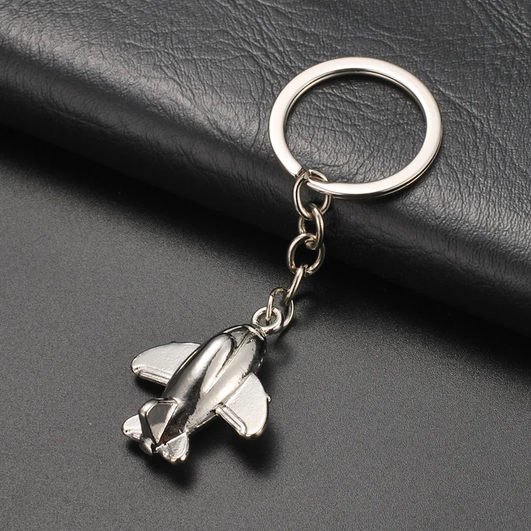 Metal Aircraft Keychain Wholesale Creative Little Airplane Model Machine Mini Aeroplane Keychains Aviation Promotional Gifts