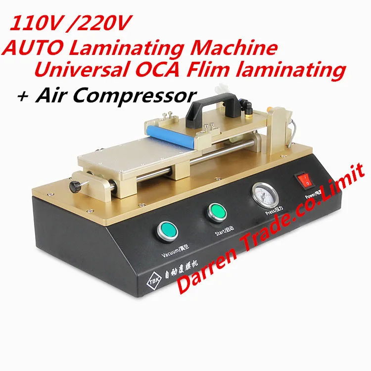 1pc Universal AUTO OCA Film Laminating Machine Polarizing Film Protective Film Laminater +Air Compressor