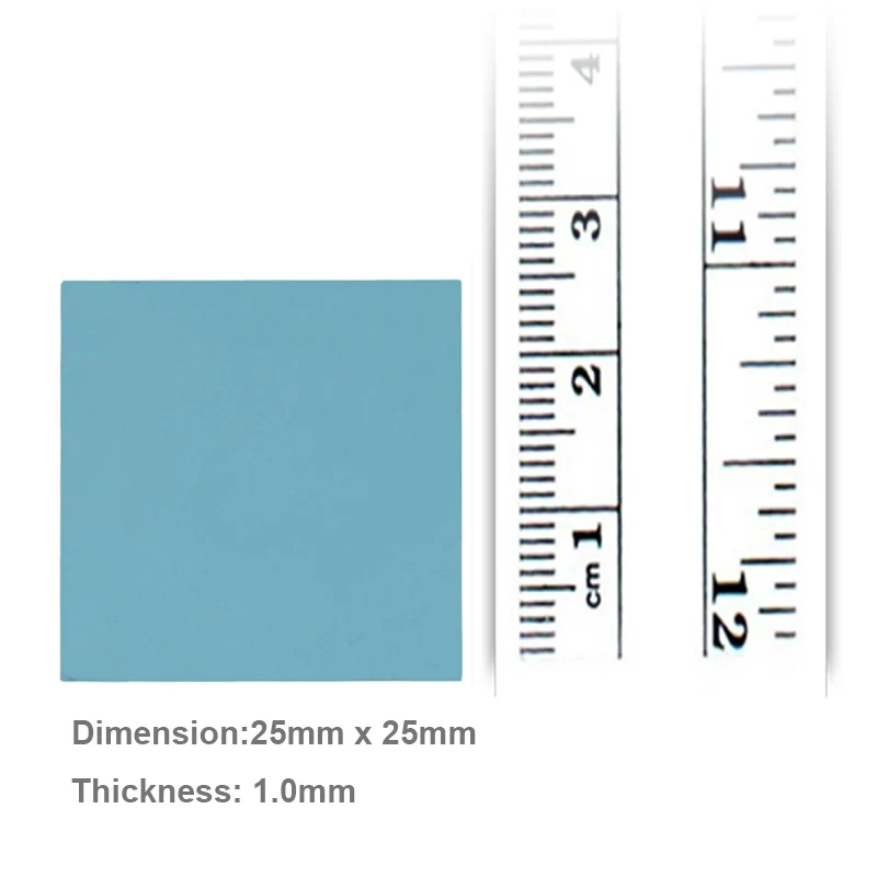 2pcs/lot  25mm*25mm*1.0mm GPU CPU VGA BGA Bridge Chips Heatsink Cooling Thermal Conductive Silicone Pad - Flexible and Adaptive
