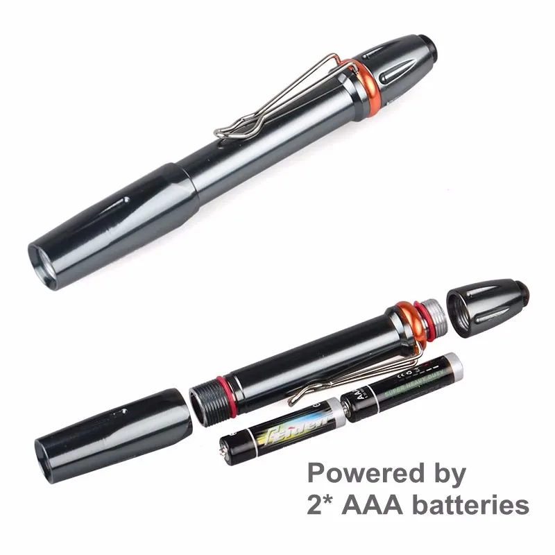 Ultraviolet Penlight 3W LED UV 395NM Premium Grade Mini Pocket EDC Black Light Flashlight for Leak AC Detection Glue Curing
