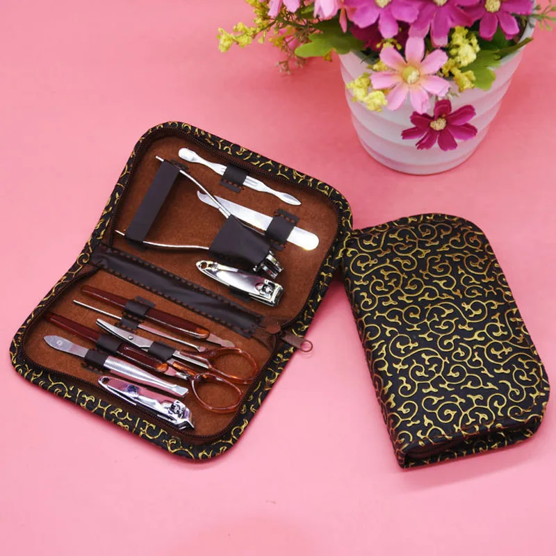 

80 Sets Nail Clippers Scissors Set Manicure Set 10 in 1 Grooming Pedicure Set Wedding Party Favor Souvenirs ZA6896