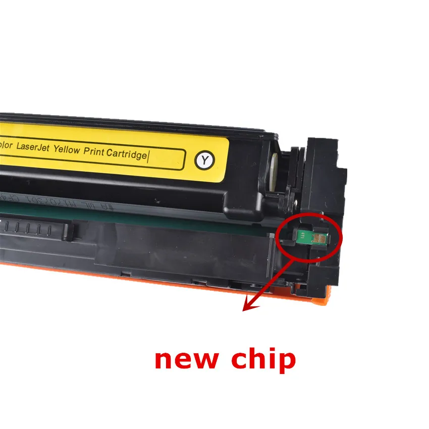 Imagem -03 - Compatível Cor Toner Cartucho com Chip Cf540a 203a hp Cor Laserjet Pro M254dw 254nw Mfp M281cdw 281fdw 280nw