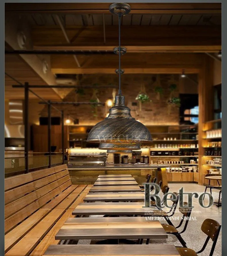 Retro-industrie IJzeren pijp Kroonluchter Bar Restaurant