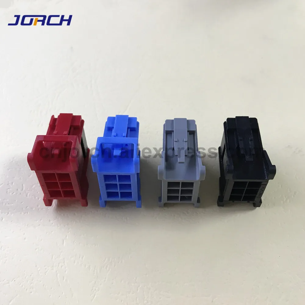 1sets tyco amp 6pin auto electrical plug wire harness connector with pins