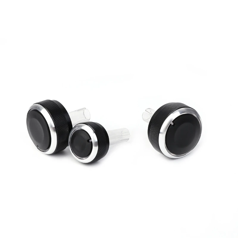 3 Pcs A/C Air Condition Panel Control Switch Knob