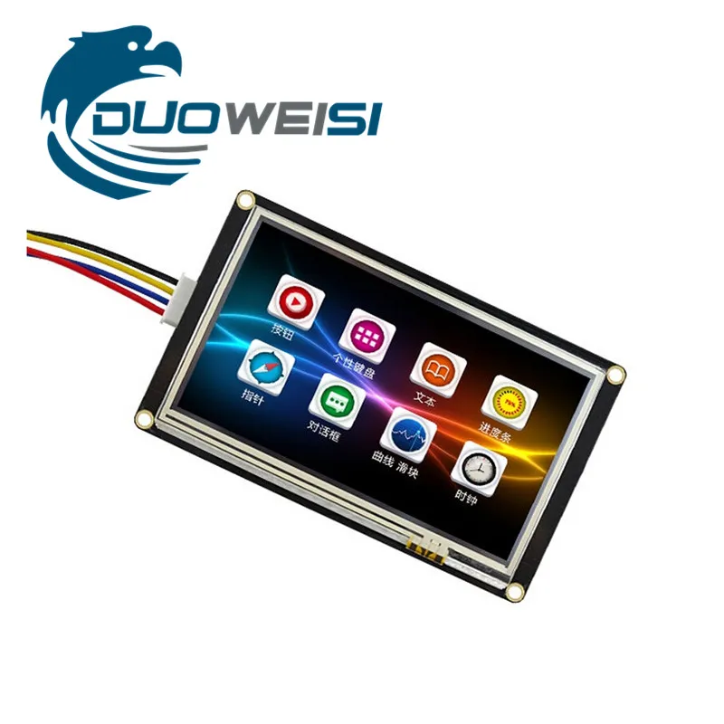 

TJ C8048K050-011R 5 inch enhanced serial USART HMI screen configuration screen extended IO EEPROM TFT LCD