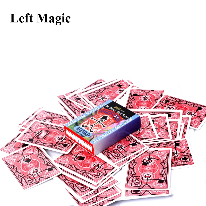 Cartoon Cardtoon Deck  Playing Card Toon sprite magic trick for professional magician Animation Mental Prediction illusion