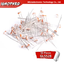 50PCS 5528 GL5528 5MM LDR Photo Light Sensitive Resistor Photoelectric Photoresistor