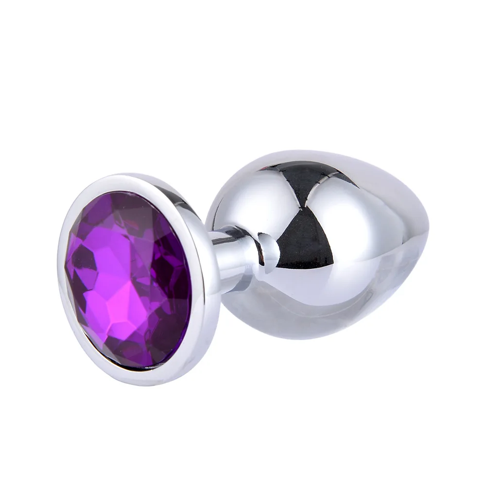 Metal Anal Plug  Jewel Decoration Butt Beads Sex Prostate Massager Anus Toys For Women and Man Couple Gay 3 Size image 5