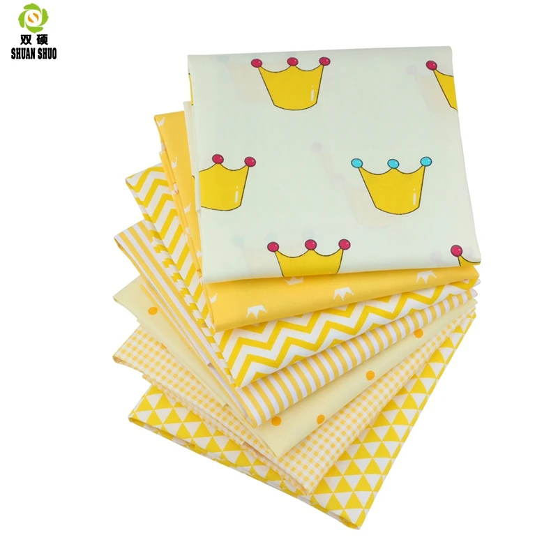 19x24cm High Quality 10 Style Charm Packs Patchwork Fabric Cotton Quilting Fabrics For Sewing DIY Handmade Cloth 7 Color/set