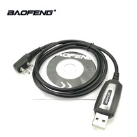 1/2pcs Baofeng TK Port USB Programming Cable CD Driver For Baofeng UV-5R 888S UV-5RE UV-82 F8+ Walkie Talkie 10 KM Two Way Radio