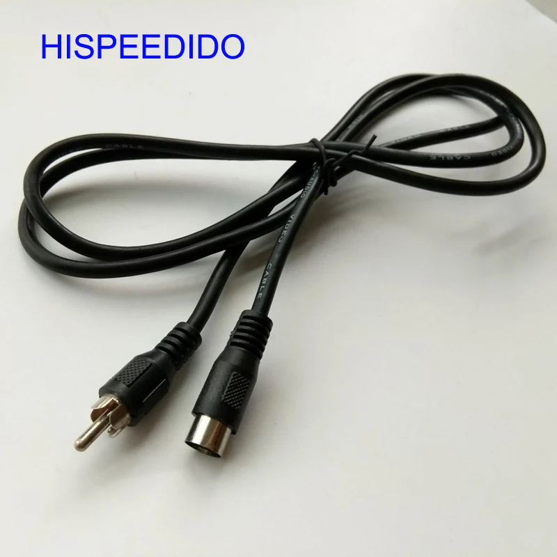 HISPEEDIDO 100 pcs/lot RF TV LEAD CABLE  Cord  Connector FIT For  SEGA Mega Drive 1 MD1 Atari 2600