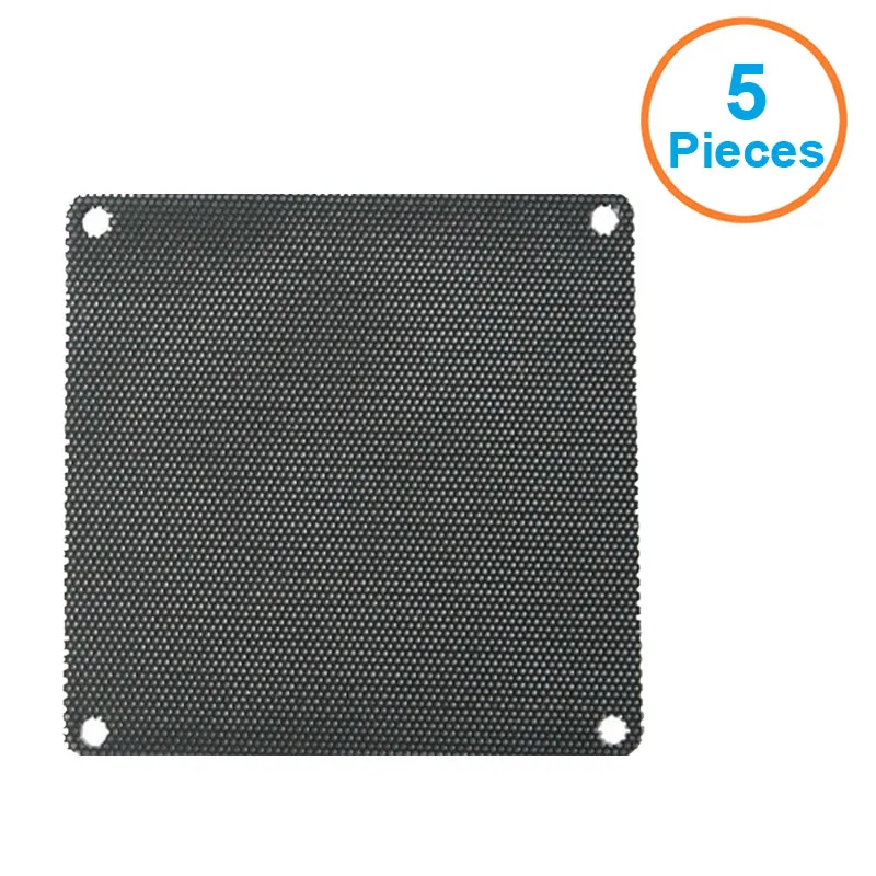 5pcs/lot 4CM Computer Mesh Black PVC PC Case Fan Cooler Dust Filter Dustproof Case Cover,40x40mm