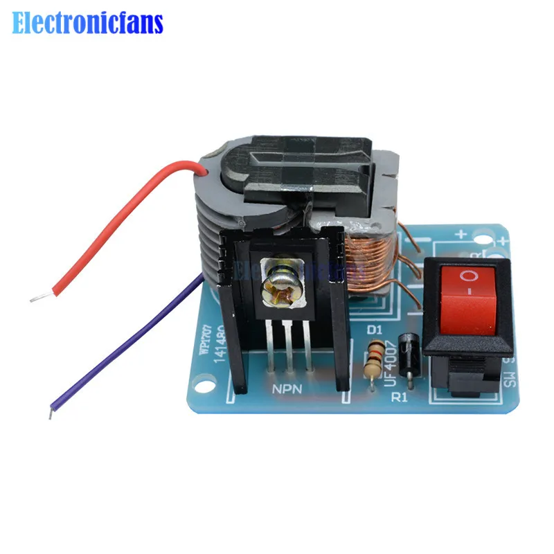 15KV High Frequency Transformer DC High Voltage Arc Ignition Generator Inverter Boost Coil Module Step Up Power Module DIY Kit