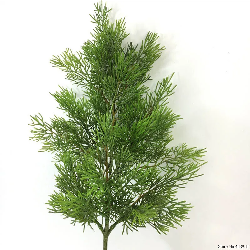 Artificial Green Cypress Tree Leaf Pine Needle Leaves Branch Christmas Wedding Home Office Hotel Decoration