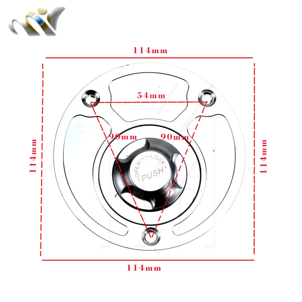 6 Colors For Honda CB 900F 919 Hornet 900 CBR 1000RR Fireblade VTR 1000 CNC Motorcycle Billet Fuel Gas Tank Cap Petrol Cover