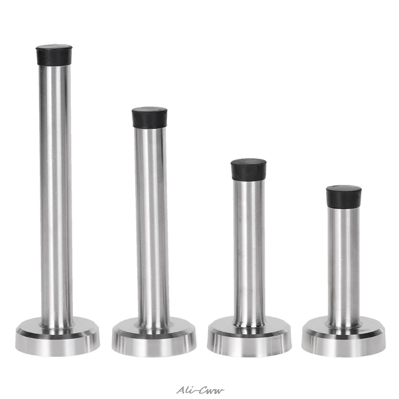 Door Stop Stopper Bumper Wall Mounted Protector Sound Dampening Stainless Steel A816
