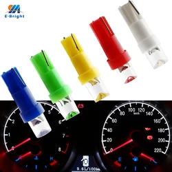 10X T5 LED Wedge Bulbs 2721 74 37 17 70 Dashboard Instrument Lights Warning Indicator Cluster Guage Light 12V Concave Lens