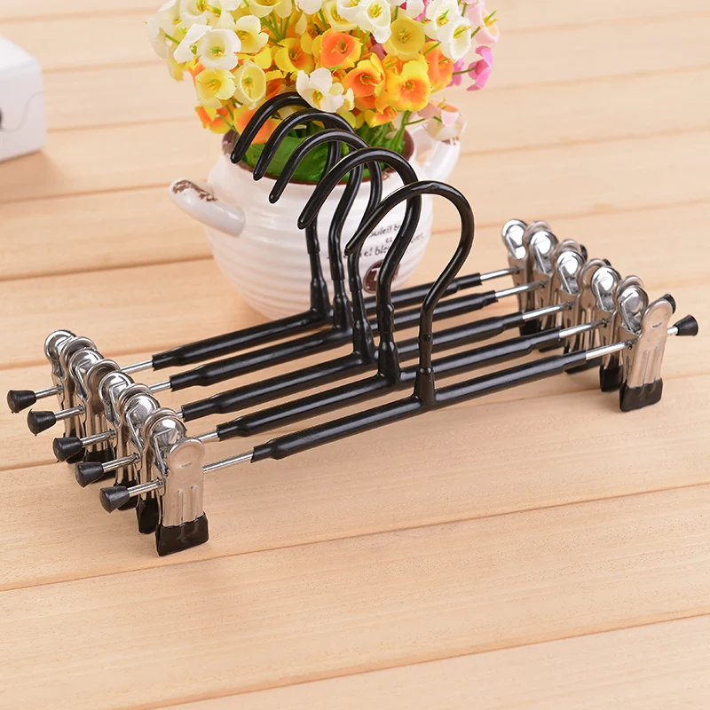 

10 pcs/lot Stainless Steel Clothes Hangers with PVC Coating Non-Slip Plastic Trousers Rack Traceless Coat Holders for Home Cloth