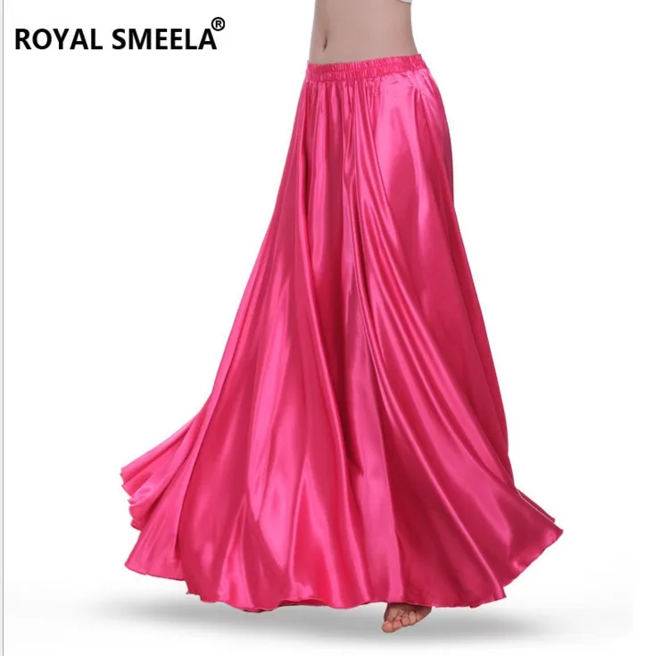 360 540 720 Full Circle Satin Long Skirt Adult Belly Dance Costumes Female Tribal Ballroom Dance Dresses/Famenco Costumes B-6829