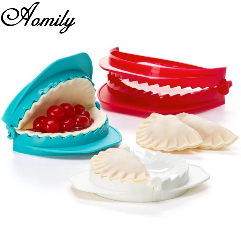 Aomily DIY 3pcs/Set Dumpling Moulds Dough Press Ravioli Fruits Pie Mould Home Kitchen Pastry Baking Cooking Tools Kitchenware