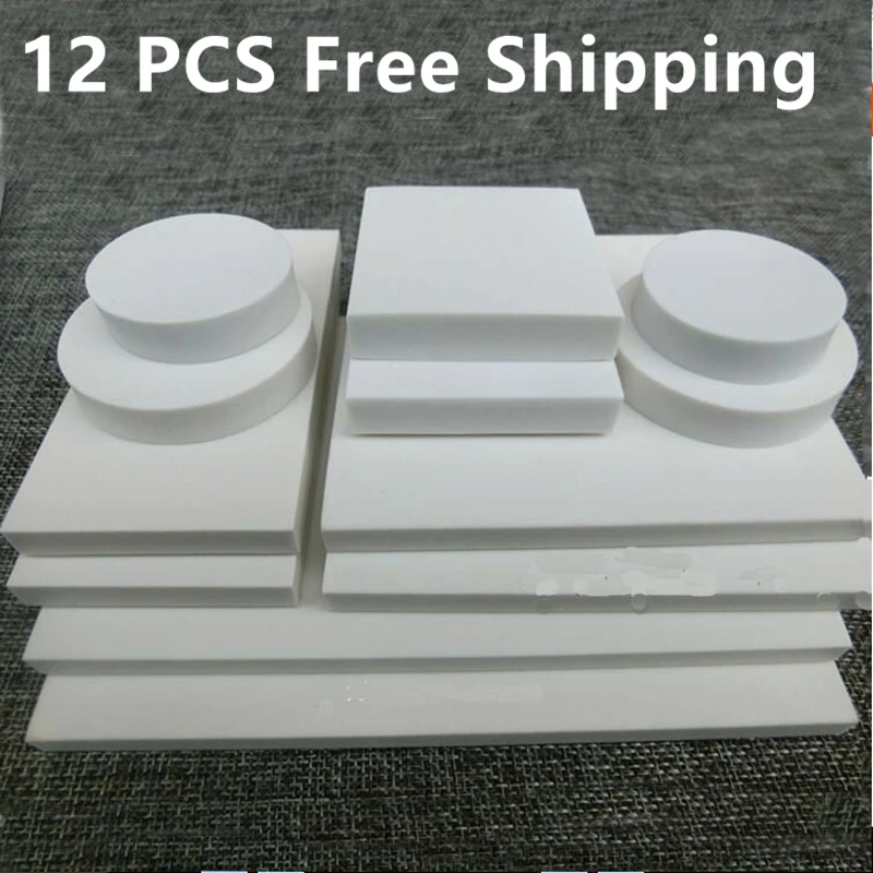 12 PCS Engraving Rubber Pure White Rubber Sheet Large White Rubber Brick DIY Material Various sizes Scrapbooking