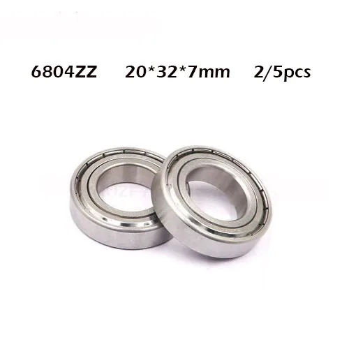 

2/5PCS 6804ZZ Ball Bearing ABEC-1 20x32x7 mm Thin Section 6804 ZZ Bearings 6804 2Z 6804Z