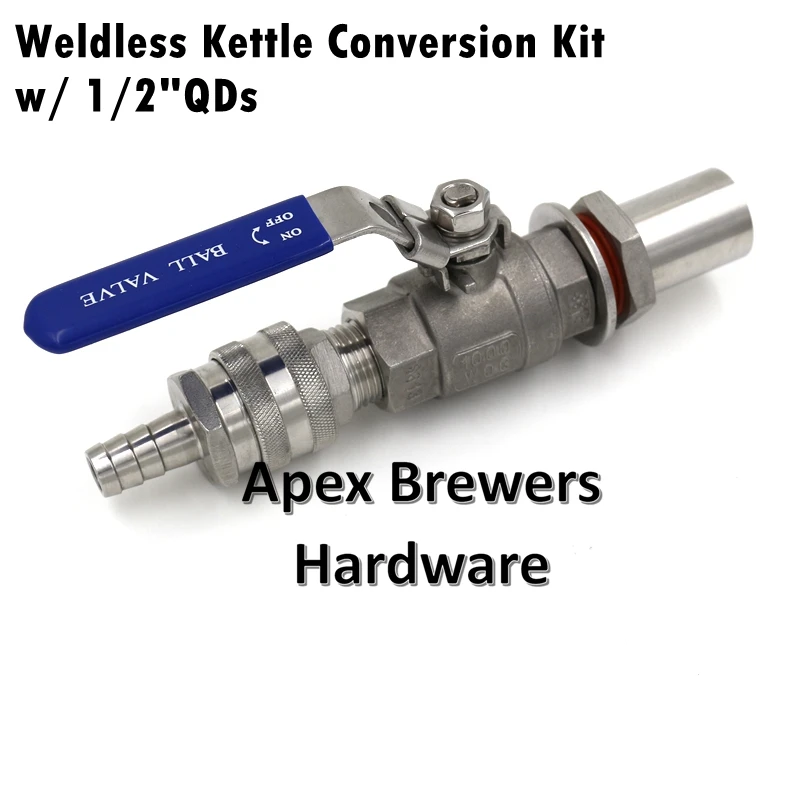 Weldless Kettle Conversion Kit w/ 1/2