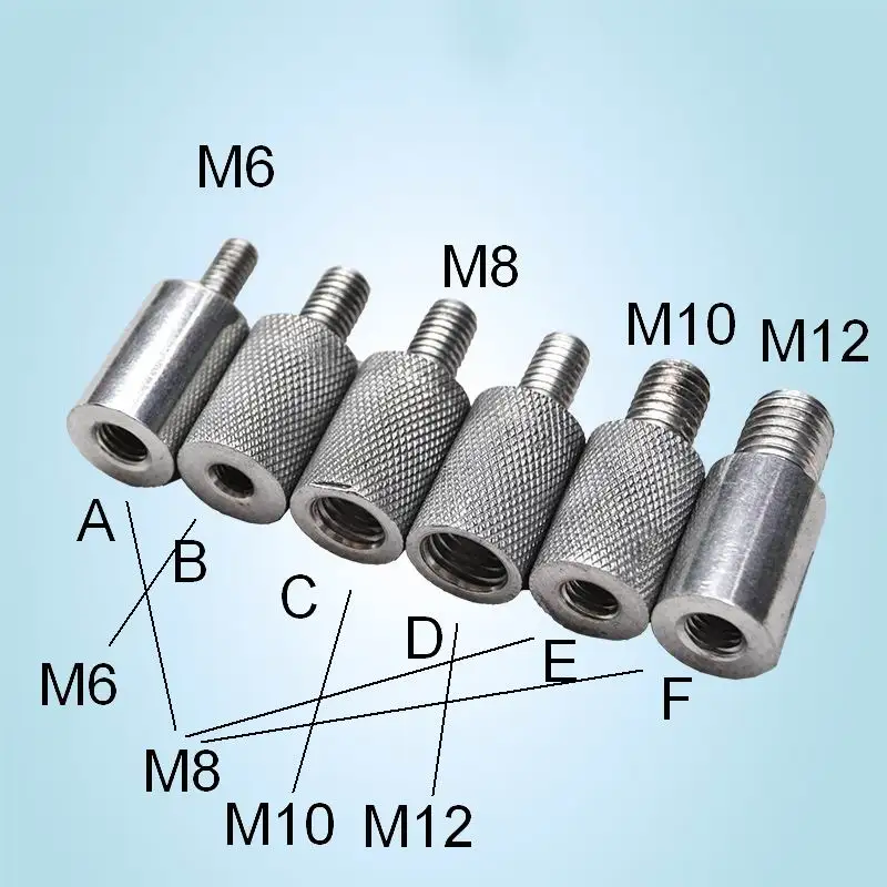 CA103 Adaptador rosca métrica y británica – Aluminio M6 M8