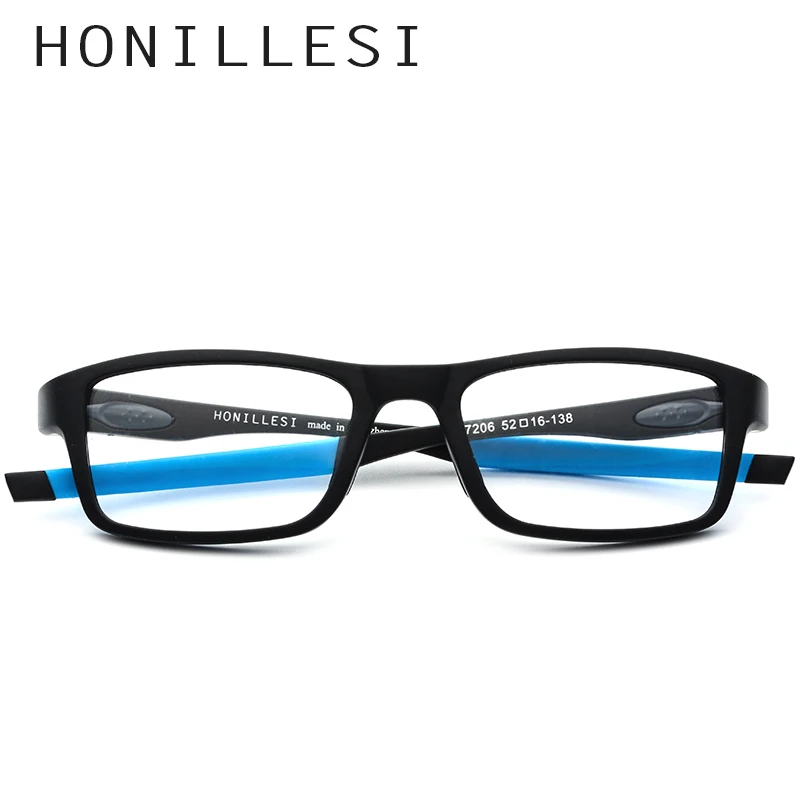 HONILLESI TR90 Sports Glasses Frame Men Small Square Eye Glasses Spectacles High Quality Outdoor Eyewear 7206