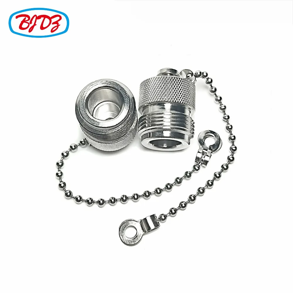 Free Shipping 5pcs N female Dust Cap with Chain