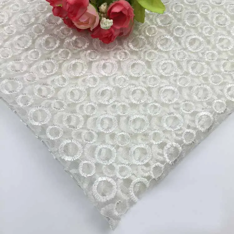 

Free shipping! 2017 Transparent Mesh Embroidery Designs High Quality African Cord Lace White Latest Nigerian French Lace Fabric