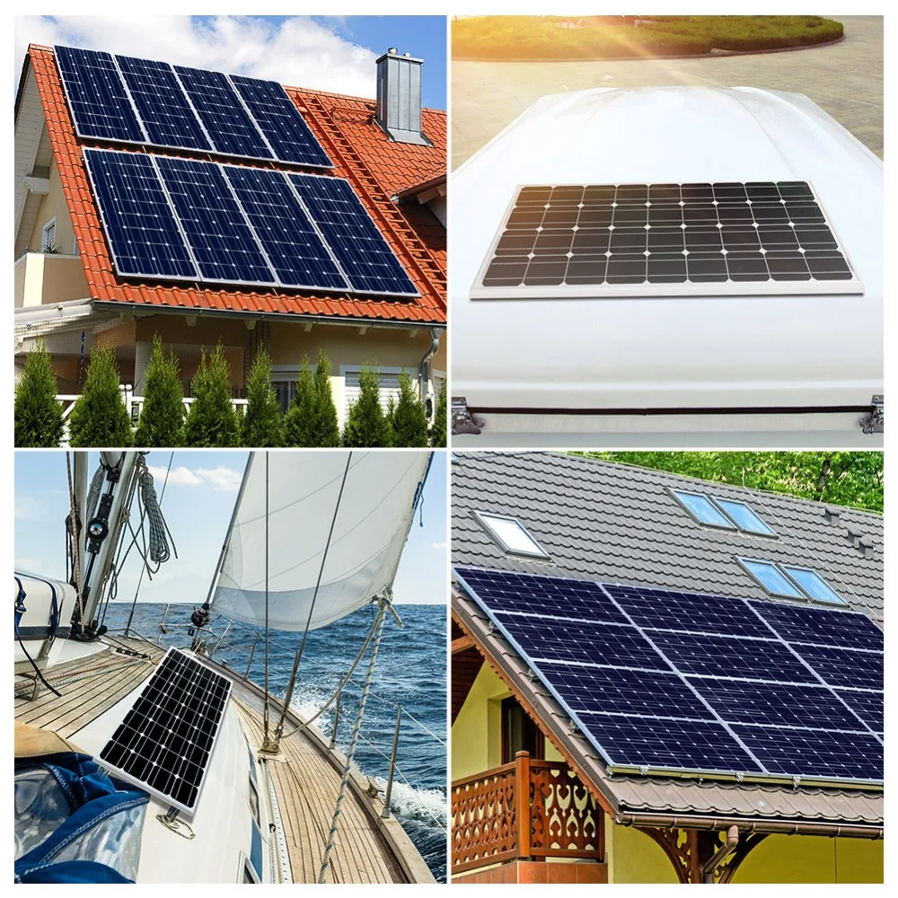 Imagem -05 - Dokio 18v 100w 200w Painel Solar Rígido China Painel Solar Monocristalino à Prova Dágua com Carregamento de 12v Dsp100mx2 Acampamento Casa rv