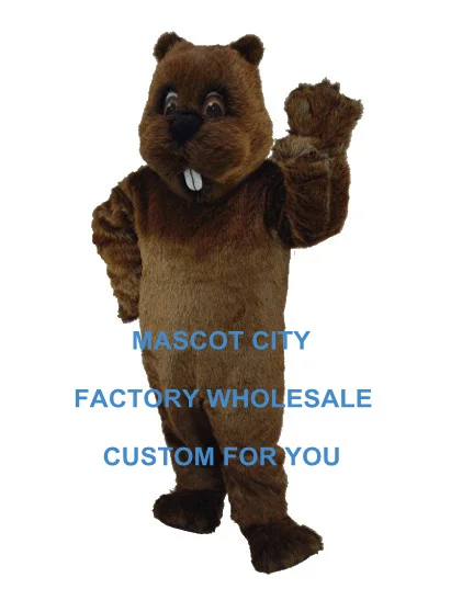 

Custom Forest Animal Theme Carnival Cosply Costume Woodchuck Mascot Costume Adult Cartoon Character Mascotte Kit SW870