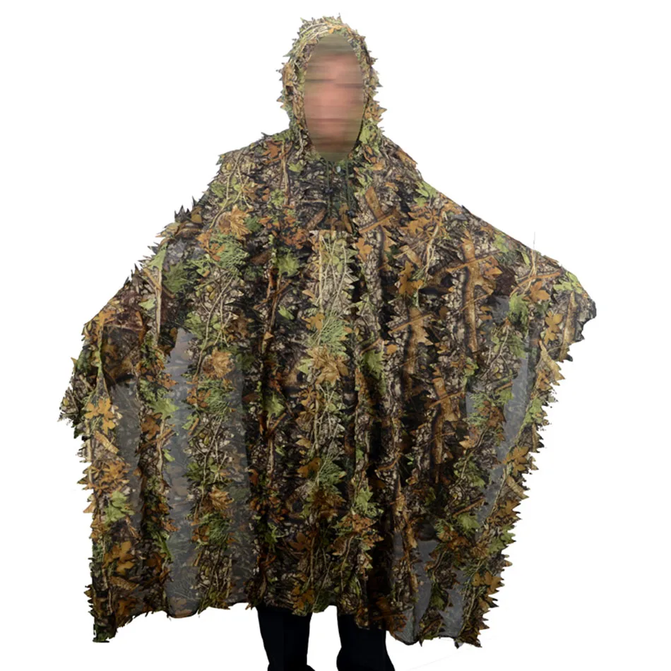 CAMOUFLAGE 3D QUIET FAST DRY SPRING REALTREE JUNGLE LEAF CAMO NET CLOAK