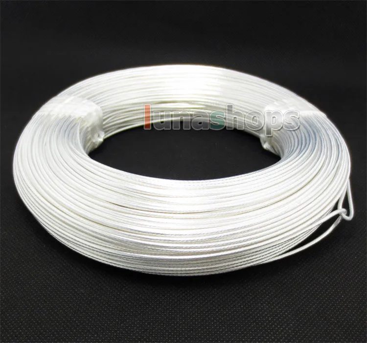 LN004376 100m Acrolink Silver Plated  OCC Signal  Wire Cable 1.0mm2 Dia:1.6mm For DIY