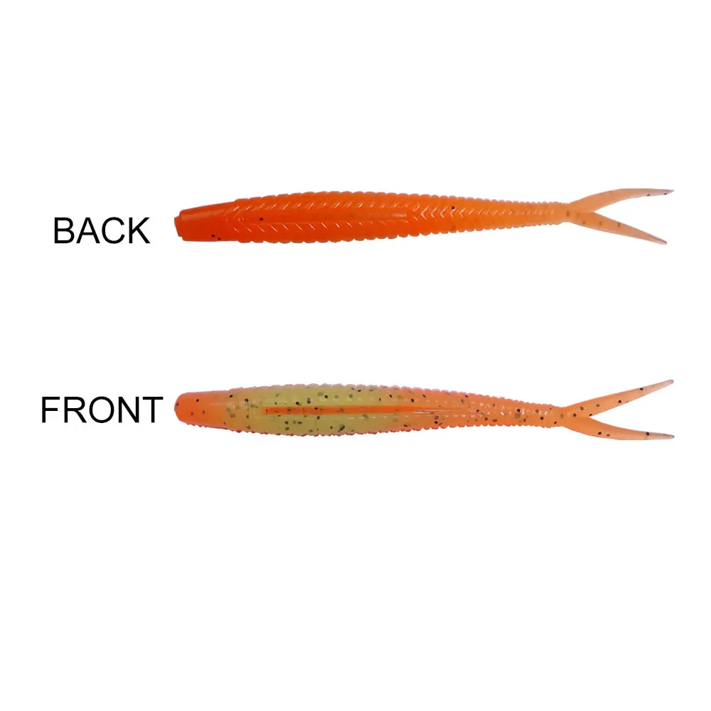 Hexakill 10Pcs/Lot 7cm 1.8g Silicone Worm Shad Soft Lures Artificial Fishing Baits Carp Fishing Tackle