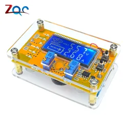 DC-DC 5-36V to 1.2-32V 5A Adjustable CC CV LCD Display Step Down Buck Converter Power Supply Board USB Output  with Acrylic Case