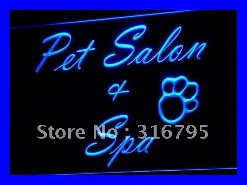 i593 Pet Salon & Spa Dog Grooming New LED Neon Light Light Signs On/Off Switch 20+ Colors 5 Sizes